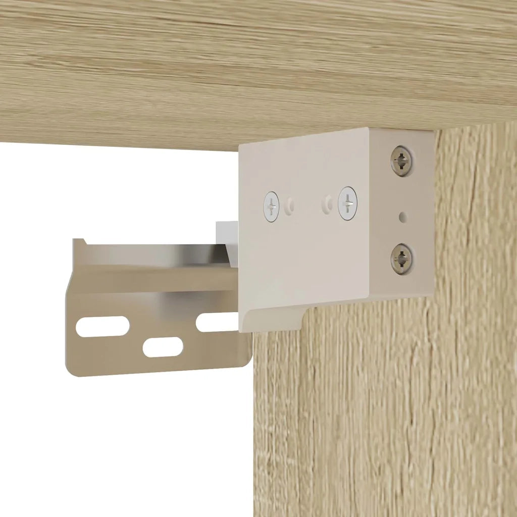 Set Mobili da Bagno | Armadio da bagno 3 pz Rovere Sonoma in Legno Multistrato