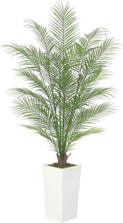 Grande Palma Tropicale Artificiale 183 cm Pianta Finta da Pavimento con Vaso