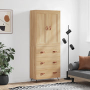 Credenza Rovere Sonoma 69,5x34x180 cm in Legno Multistrato 3199724