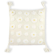 Cuscino sfoderabile in tessuto jacquard bianco 45x45 Prism