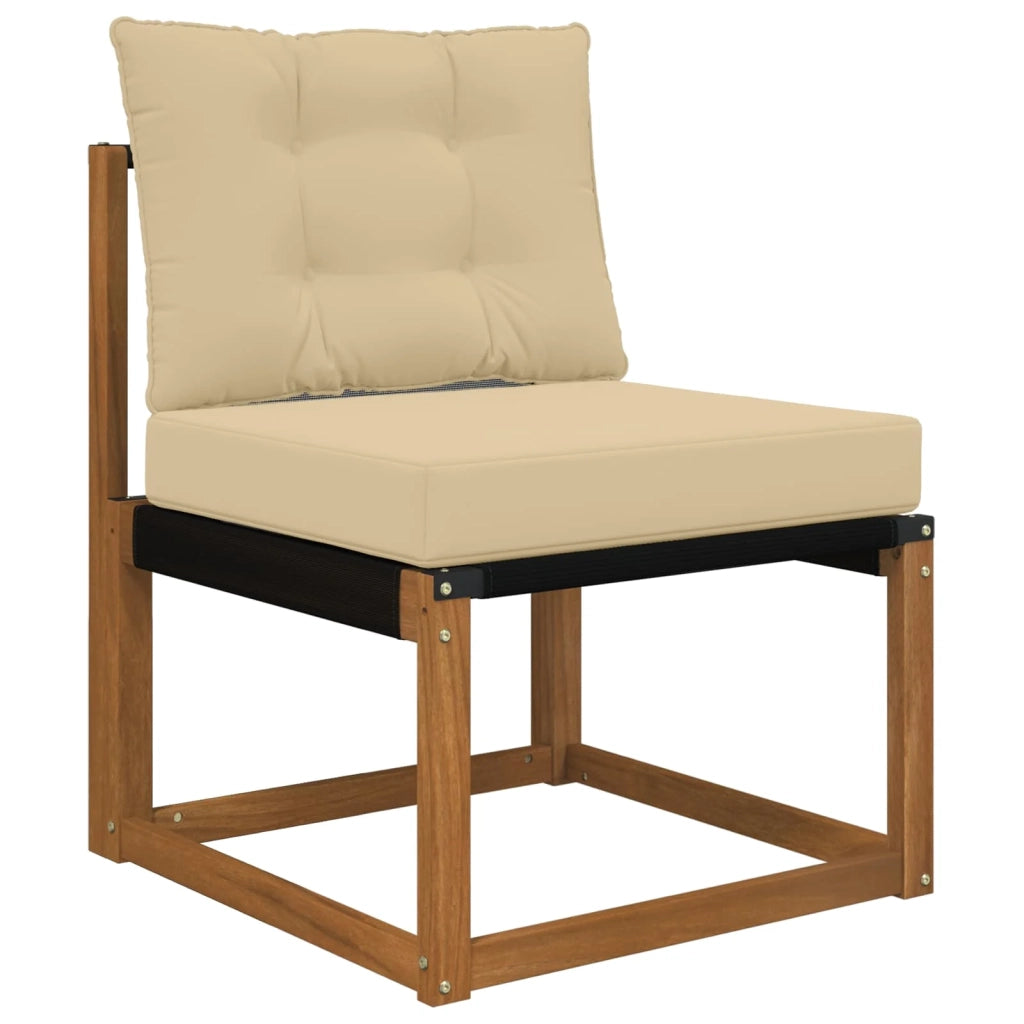 Cuscino per divano da esterno Poliestere Beige 60 x 50,5 cm 900781