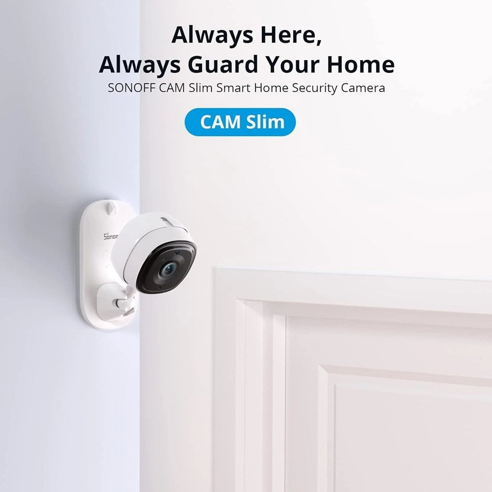Trade Shop - Smart Camera Mini Telecamera Visione Notturna Alexa Google 1080p Wifi Sonoff S-cam -