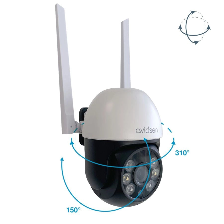 TELECAMERA WI-FI IP DA ESTERNO 2K MOTORIZZATA HOMECAM 2K PTZ AVIDSEN