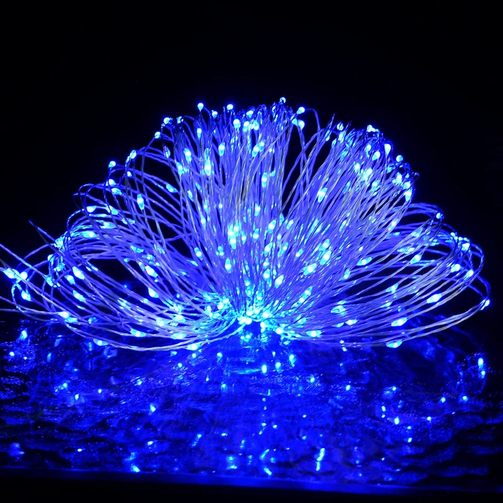 Stringa LED con 150 Luci LED Blu 15 m 330052