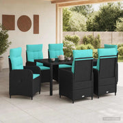 Set da pranzo per esterni 7 pz polyrattan 3422303