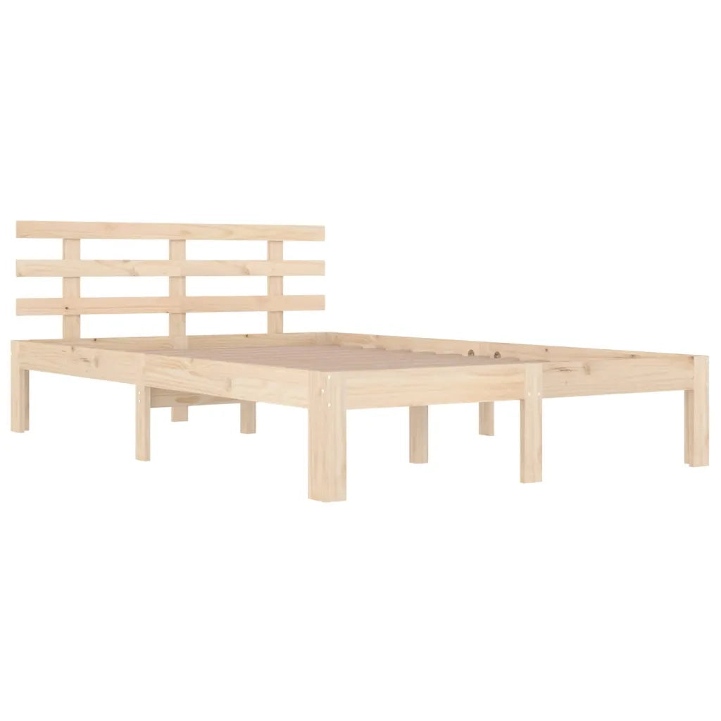 Giroletto-Struttura Letto in Legno Massello 140x190 cm 607774