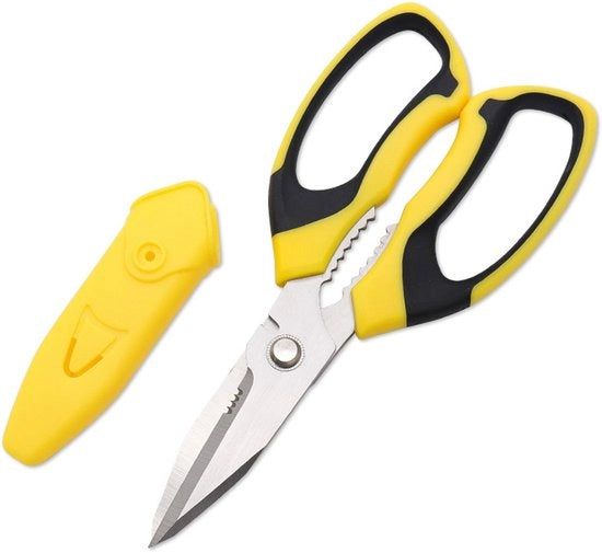 8 pollici (ca. 20,3 cm) serra affilata con lama multifunzionale, pesantemente a dente per tagliare tappeti, cartone, filo, pelle, tessuto e altro. Adatta per cucina, giardino, ufficio e progetti di fai da te.