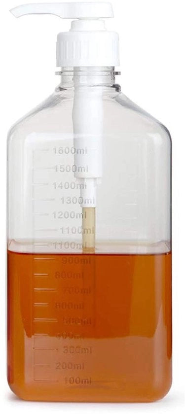 Bottiglia a Sifone 1600ml - Druk su Pompa - Bottiglia di Siroppo