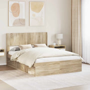 Struttura del letto con stoccaggio e testata Rovere Sonoma 3414205