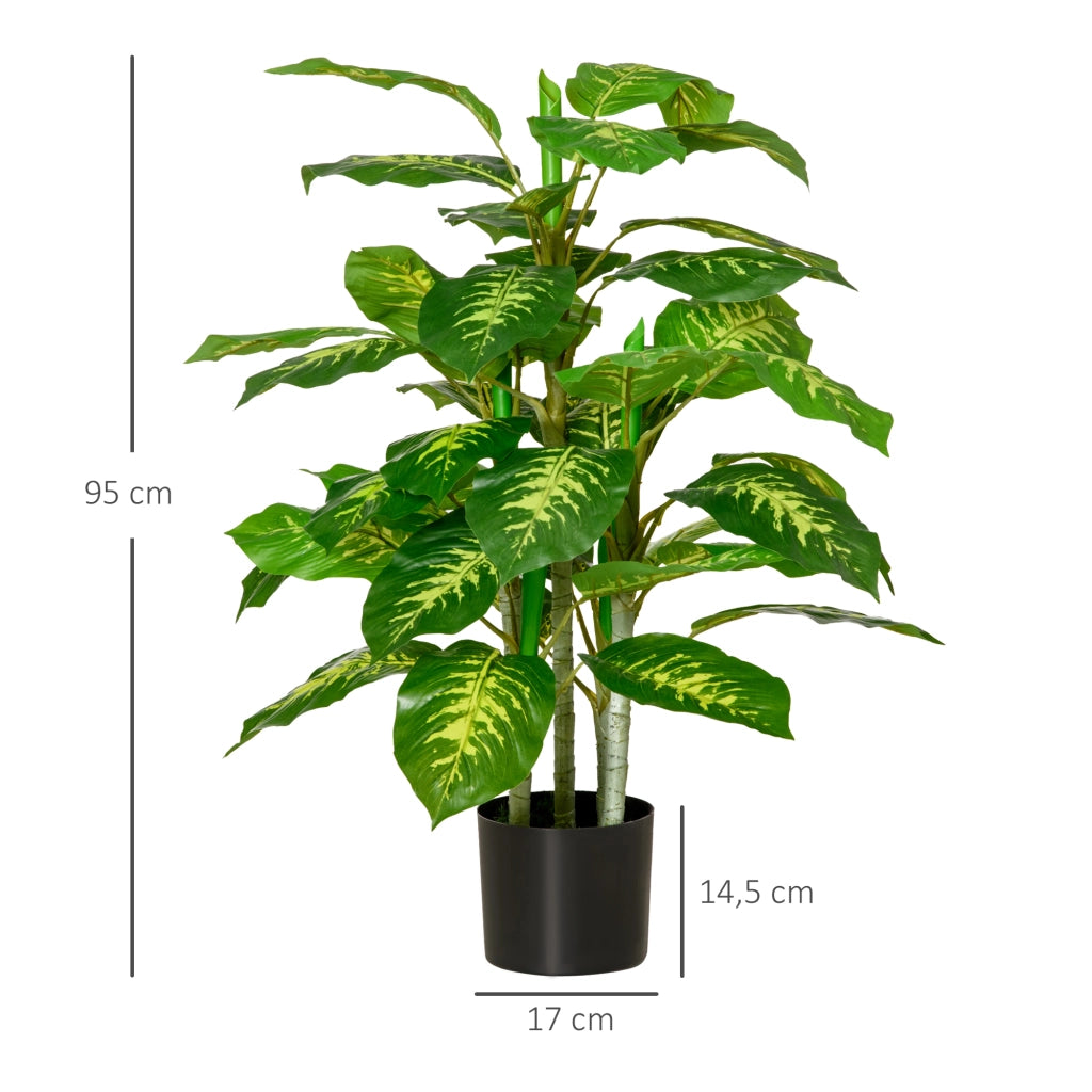 Pianta Artificiale ¨C Zephmum ¨C Verde Cemento 95cm