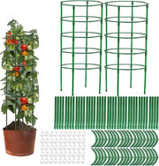 Sostegno per piante 125 cm x 2 pezzi con altezza regolabile per giardino - Senza limiti di spaccature per piante, zucche, pomodori, fiori - Toren per pomodori