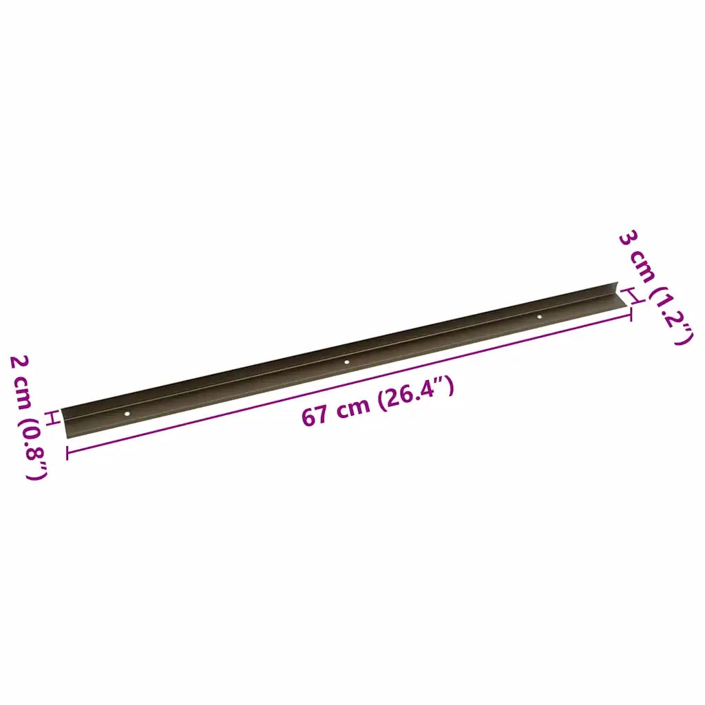 Paragradini 30 pcs Marrone 67 x 3 x 2 cm Alluminio 4013476