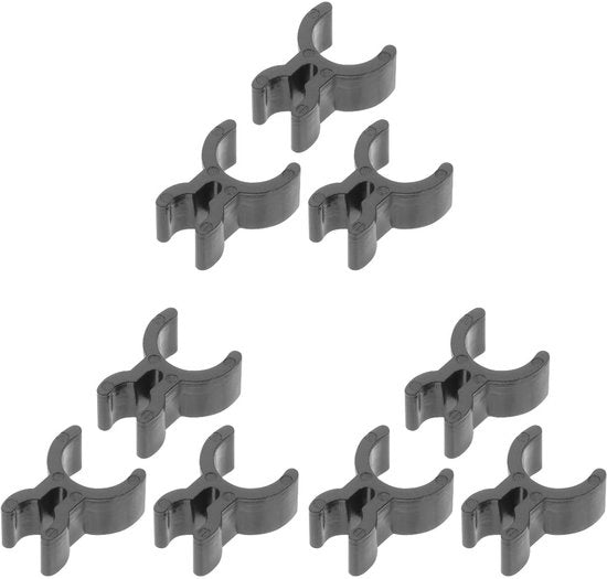 9 clip per matita per strumenti a fiato compatti penne per appunti e schizzi neri