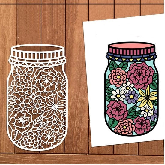 Snijscharen in Metallo - Stampa Decorativa - Embossing - 97 x 57 mm - 1 pezzo/set - Stampa per Carte - Scrapbooking - DIY