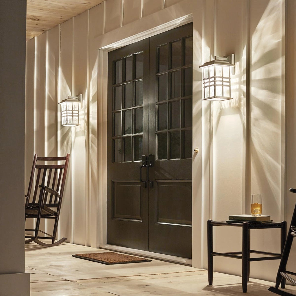 Applique esterno bianco E27 60W Beacon Square Kichler