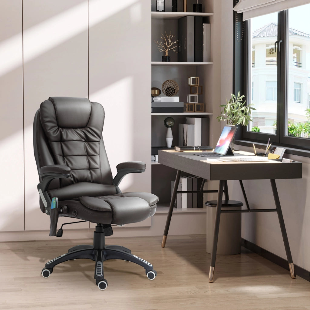 SEDIA DA UFFICIO massaggiante 54 cm marrone in plastica