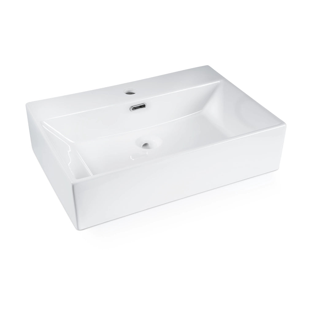 ZMH Lavabo bianco 51x42x15cm Ceramica