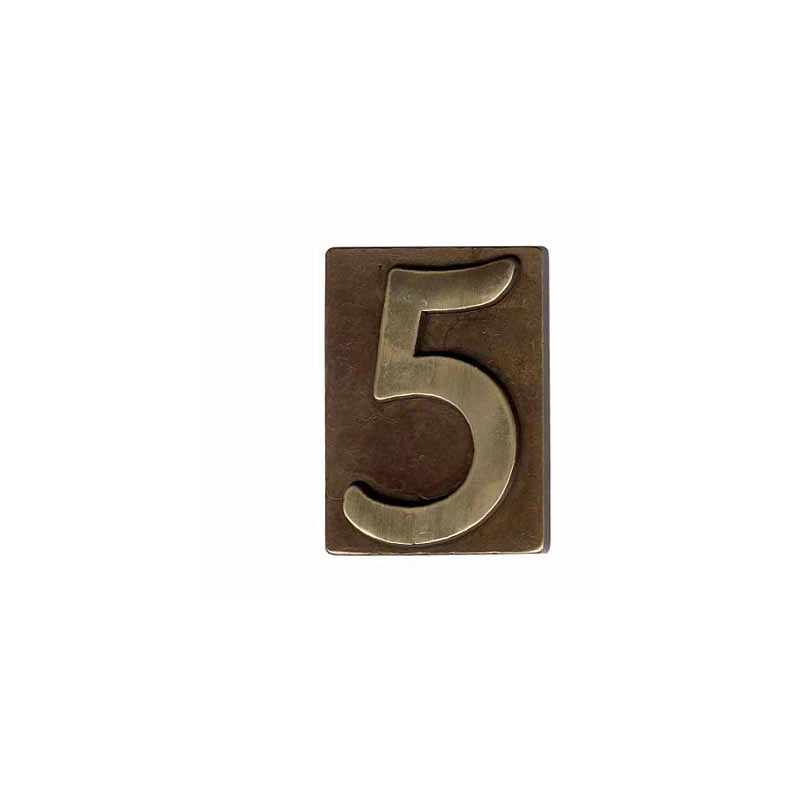 Numero Civico Ottone Bronzato 8 60X80