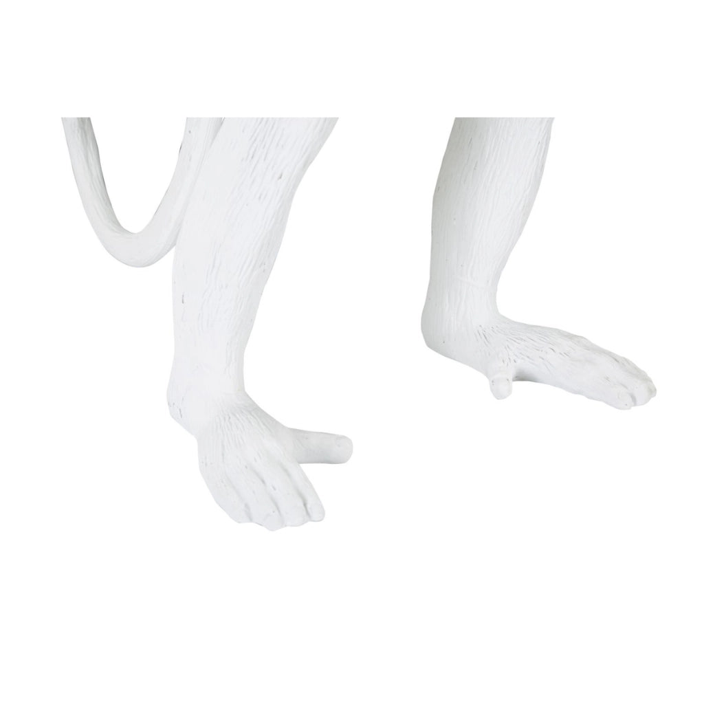Lampada da Tavolo Scimmia 3, Bianco, Poliresina, 26x34x55 cm
