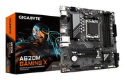 GIGABYTE A620M GAMING X Scheda Madre - Supporta CPU AMD Ryzen 8000, 8+2+1 Fasi VRM Digitale, fino a 8000MHz DDR5 (OC), 1xPCIe 4.0 M.2, GbE LAN, USB 3.2 Gen 2