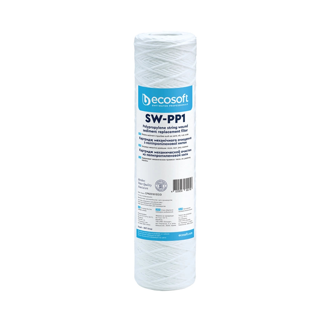 CARTUCCIA FILTRANTE SW-PP 2,5 ECOSOFT- H. 10 Micron 5- ECOSO- pezzi 1