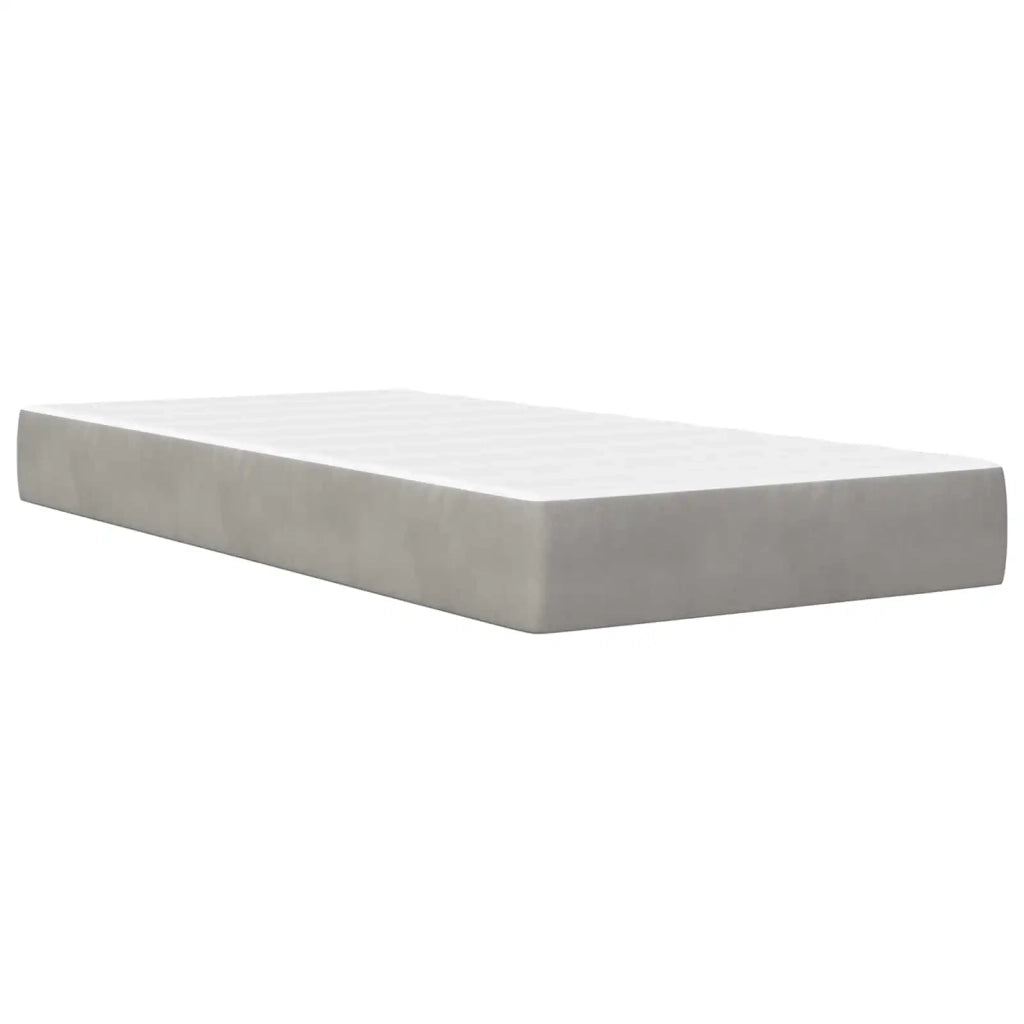 Struttura del letto Grigio Chiaro 90 x 200 cm Velluto 3415178