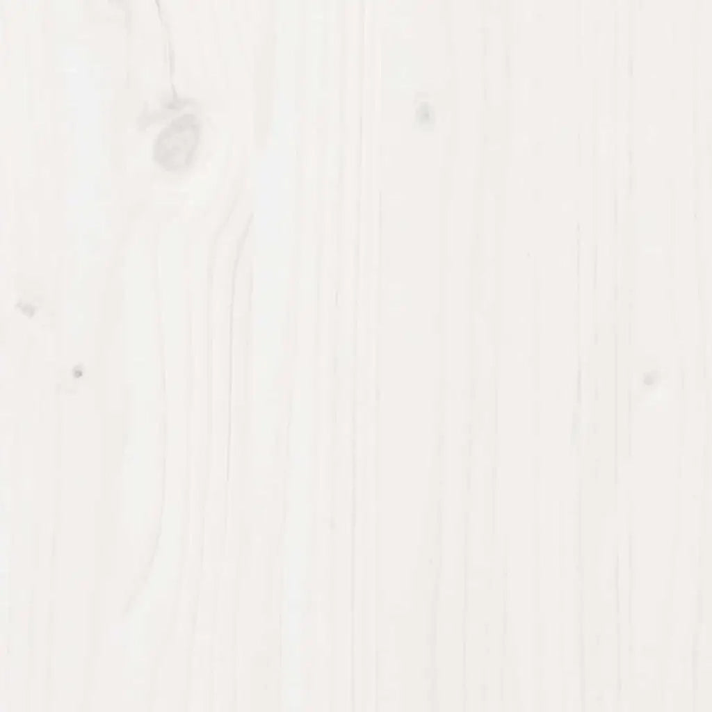Struttura del letto-Giroletto-Rete del Letto Bianco 200 x 200 cm Pino massello 721590