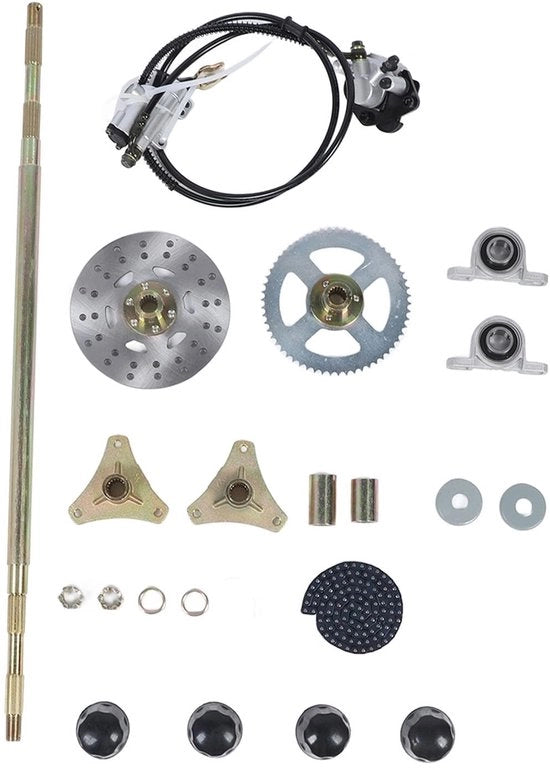 Kit di rimozione per go-kart da 29 pollici - Alta resistenza - Completo e pratico - 740 mm - Set di sostituzione per drift trike - Adatto per quad.