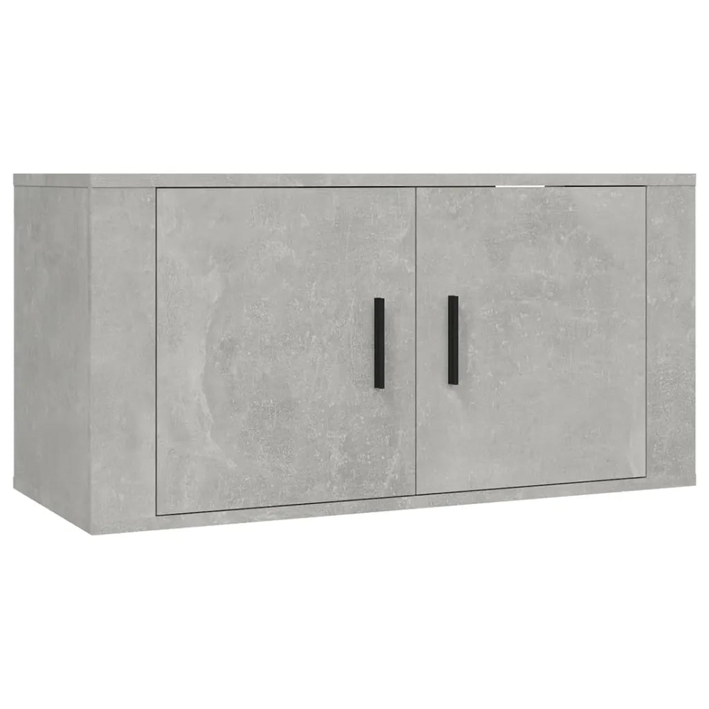 Set di Mobili Porta TV 2 pz Grigio Cemento in Legno Multistrato 3188410
