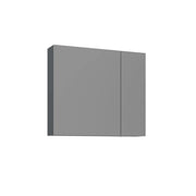Mobile da bagno con specchio "Bari 80" - 75 x 16 x 66 cm - Antracite opaco