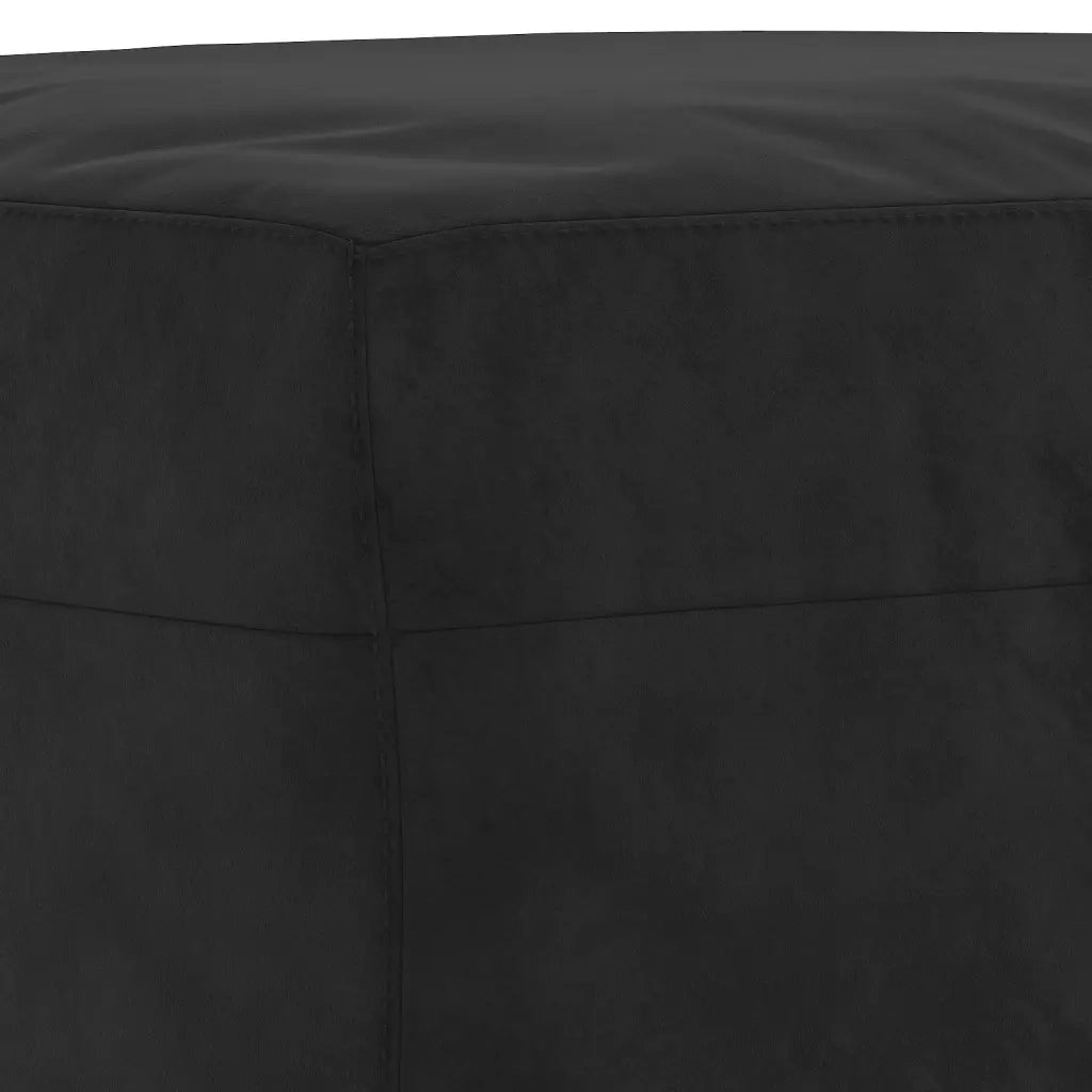 Panca Nera 70x35x41 cm in Velluto CFW7420928