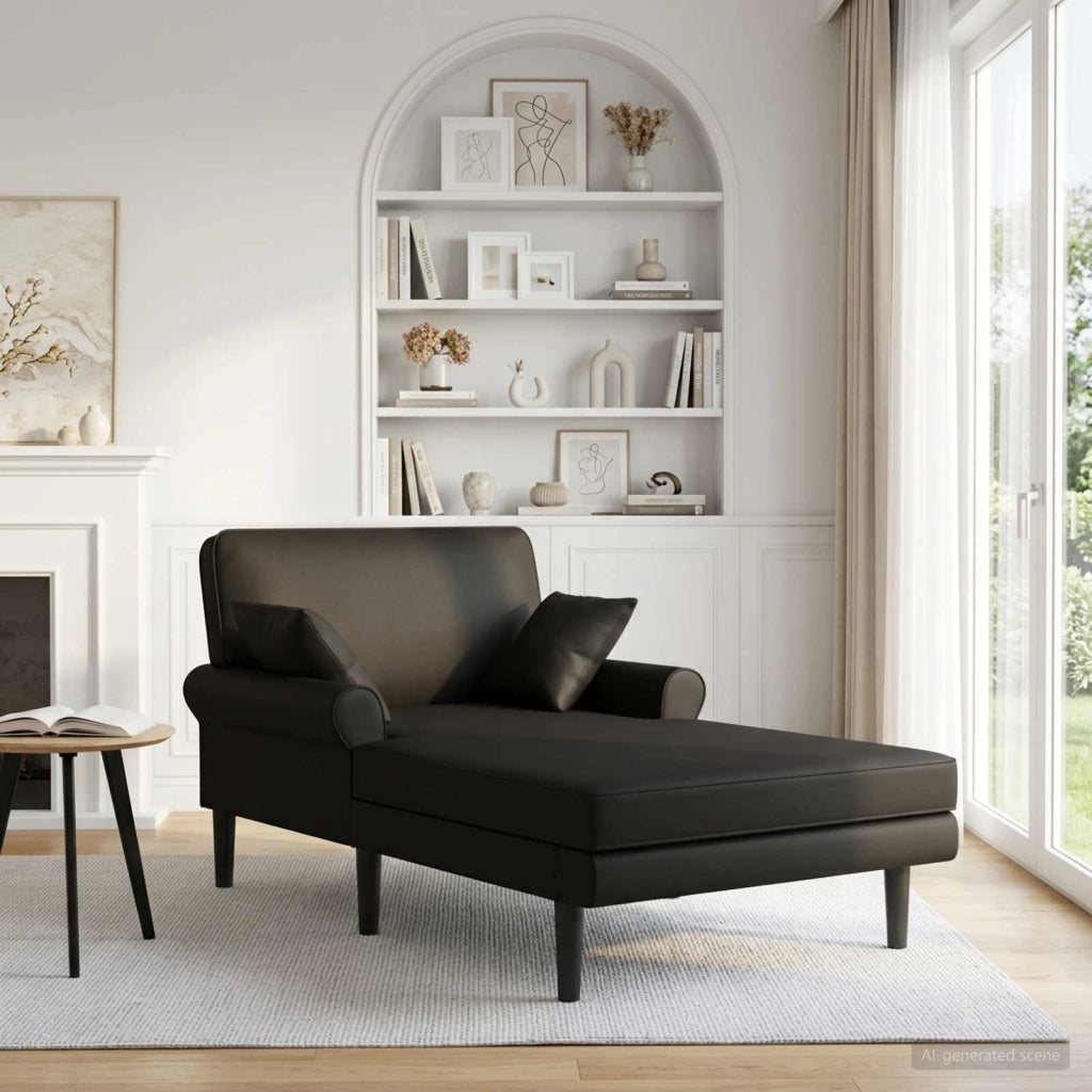 Chaise longue Nero Similpelle 42048100