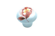 Pomolo Porcellana Diametro 26 Fiore Marrone Pezzi 1 - Masidef