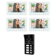 DPLUS KIT VIDEOCITOFONO 4 MONITOR INTERNI + UNITÀ ESTERNA KIT4_TAG7WIFIW