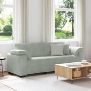 Divano a 3 Posti-Sofa 3 Posti Grigio Chiaro 178 cm in Velluto