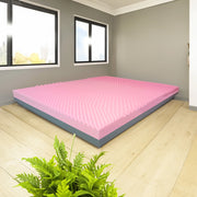 Topper MEMORY + Topper rigido ORTOPEDICO ALTO 6 cm | TOPPER MEMORY e RIGIDO Piazza e mezzo 120X200 Cm | Topper senza tessuto di rivestimento CAPOVOLGIBILE- MOD. LONDON H6