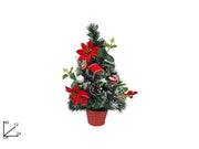 Decorazione Natale Alberello in Vaso da Parete Innevato 40 cm