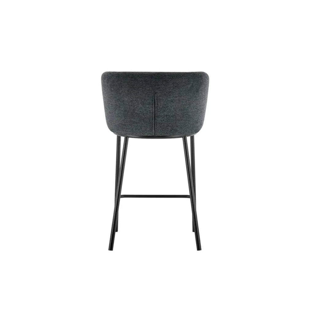 Sedia da banco ARTHUS – Tessuto grigio scuro – Design moderno H88,5 cm