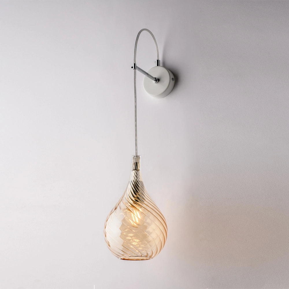 Applique Moderna Pluvia Metallo Ambra 1 Luce E14