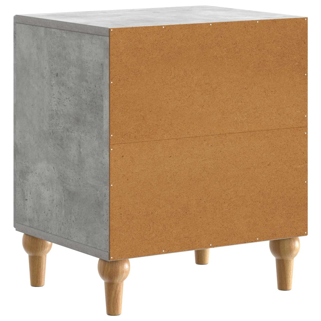 Armadio da Notte Grigio Cemento 43 x 34,5 x 50 cm 894111