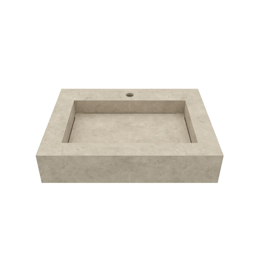 Lavabo sospeso in hpl 60cm effetto cemento | Baikal