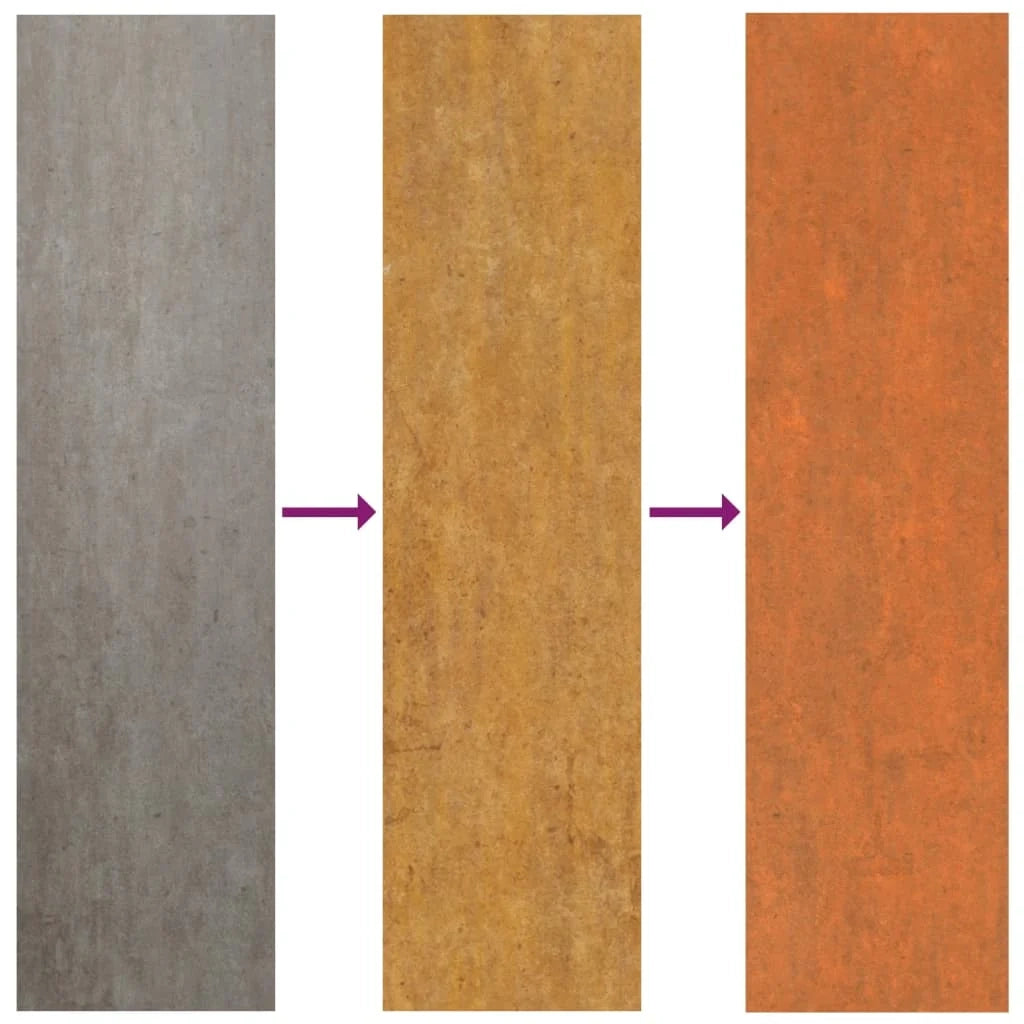 Fioriera rialzata per piante fiori terrazza giardino finitura ruggine 100 x 100 x 45 cm acciaio corten marrone 02_0039856