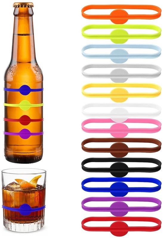 24 Stuks Bicchieri di Plastica con Marche per Feste