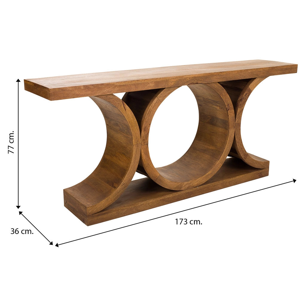 Mobile da ingresso in legno 173x36x77 Marrone