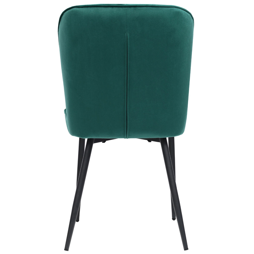 SEDIA da pranzo in velluto verde Set da 6 pezzi