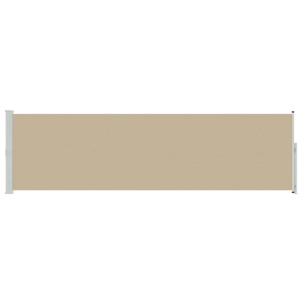 Tenda da Sole | Tenda laterale retrattile Beige 600 x 117 cm Poliestere