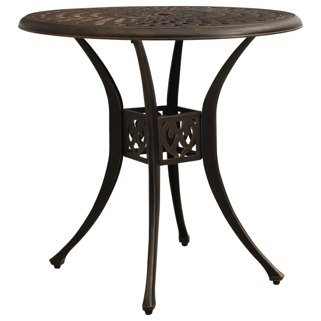 Set da Bistrot 3 pz in Alluminio Pressofuso Bronzo 3070580
