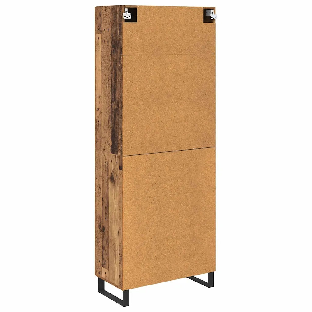 Credenza | Madia | Buffet da pranzo | Armadio da pranzo Legno vecchio 69,5 x 34 x 180 cm Legno multistrato