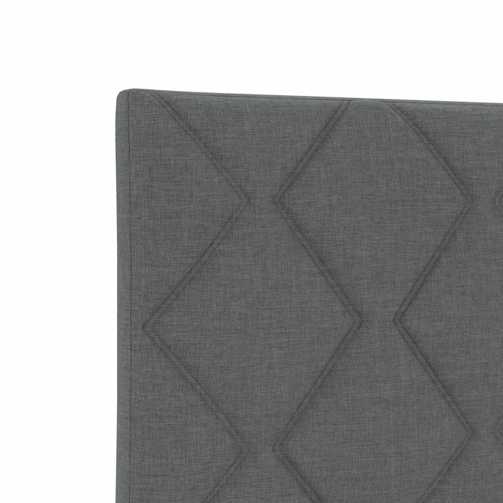 Letto ottomano con materasso Grigio Scuro 90 x 200 cm Tessuto 3457543