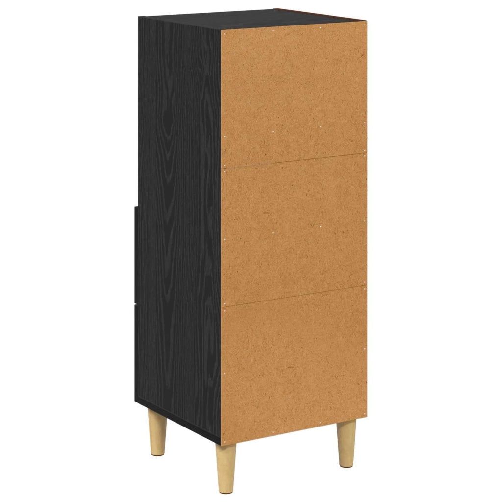 Credenza Rovere nero 34 x 34,5 x 90 cm Legno multistrato 880945